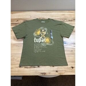 2Pac Official Store Sunflowers Green Short Sleeve T-Shirt Size XL